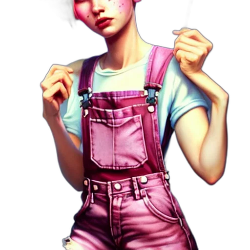 staff, face, dress, robot, concept art, 3d render, photorealistic, fantasy art transparent PNG cut-out