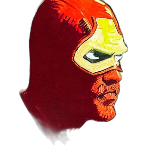 mask, face, crown, comic book art transparent PNG cut-out