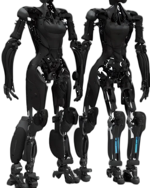 robot, cyberpunk, concept art, 3d render transparent PNG cut-out