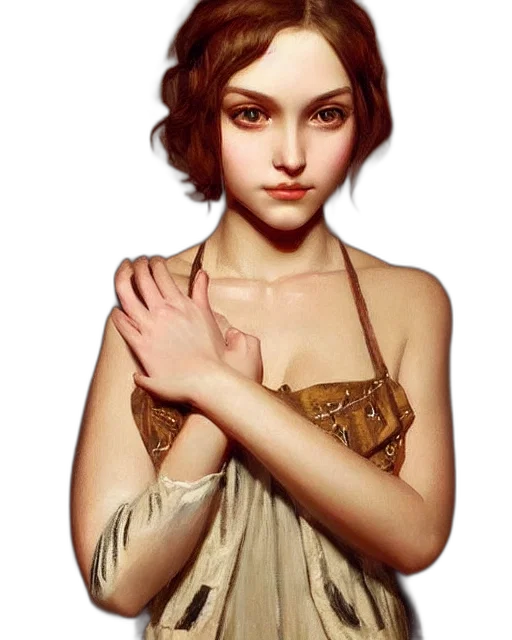 dress, jewelry, crown, staff, fantasy art, photorealistic, concept art, oil painting transparent PNG cut-out