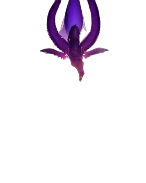 flower, dragon, crown, creature, pixel art, concept art, fantasy art, 3d render transparent PNG cut-out