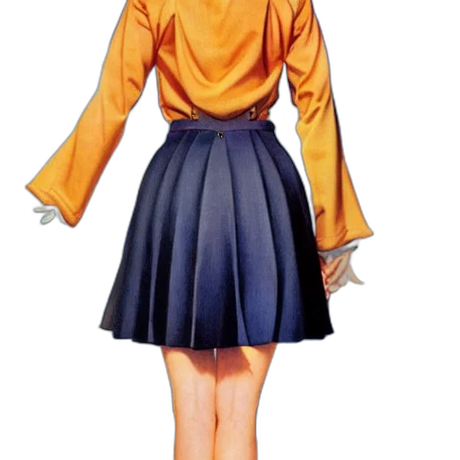 dress, jacket, staff, 3d render transparent PNG cut-out