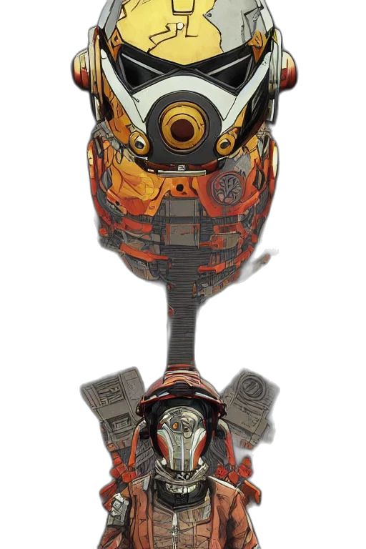 mask, robot, weapon, crown transparent PNG cut-out