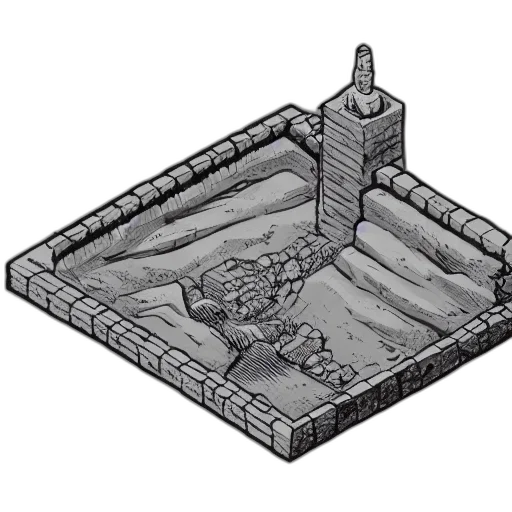 furniture, crown, building, dragon, pixel art, concept art, 3d render, fantasy art transparent PNG cut-out