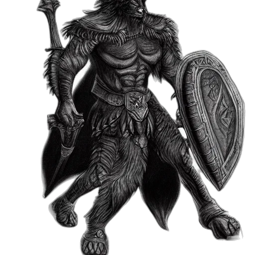 dragon, creature, sword, staff transparent PNG cut-out
