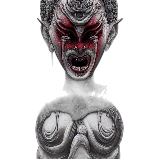 mask, face, creature, jewelry transparent PNG cut-out
