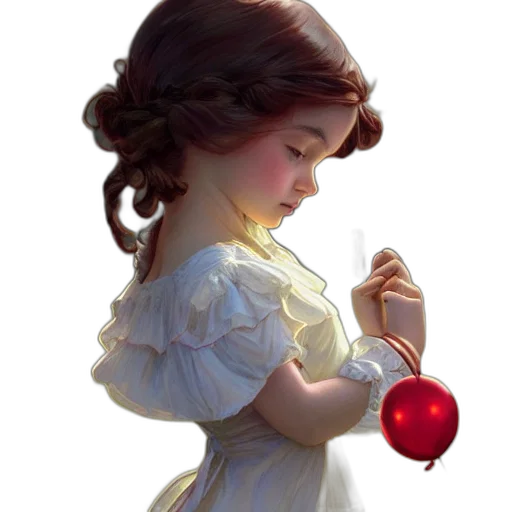 dress, crown, jewelry, staff transparent PNG cut-out