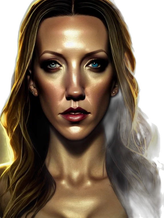 face, photorealistic, fantasy art, comic book art, concept art, golden, epic, professional transparent PNG cut-out