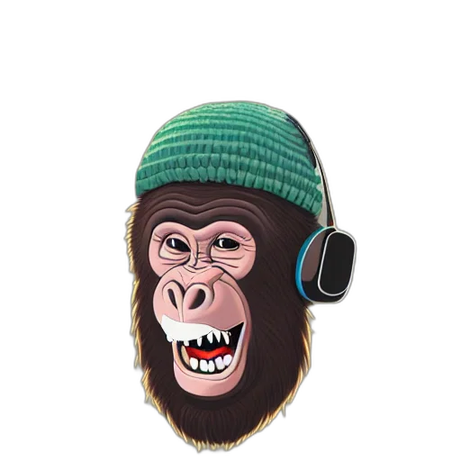 mask, hat, animal, creature, concept art, pixel art, cartoon, photorealistic transparent PNG cut-out
