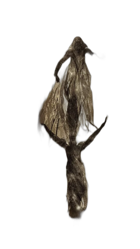 hair, staff, tree, animal transparent PNG cut-out