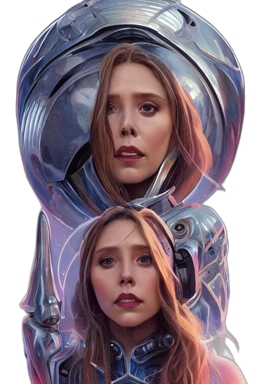 face, robot, mask, crown transparent PNG cut-out