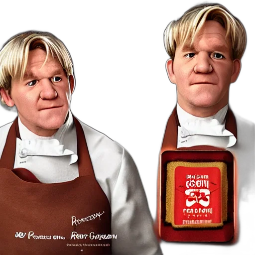 food, photorealistic, 3d render, concept art, portrait, gordon, ramsay, ram transparent PNG cut-out