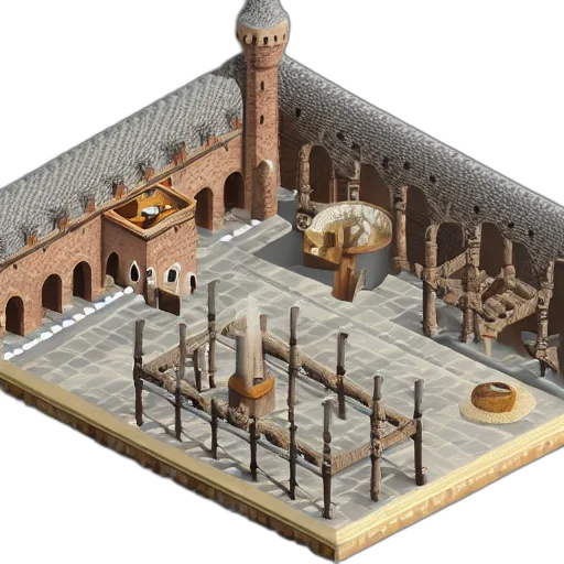 building, furniture, weapon, 3d render transparent PNG cut-out
