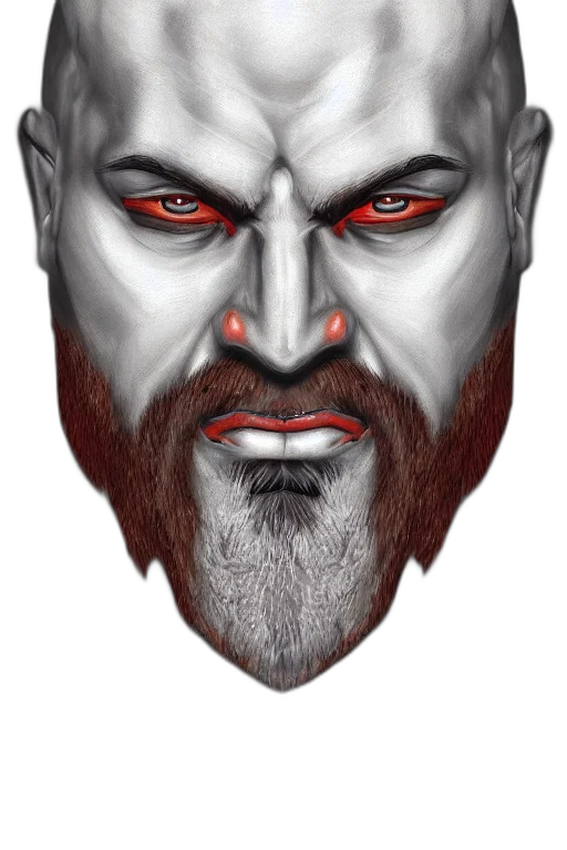 face, mask, concept art, photorealistic, fantasy art, comic book art, red, portrait transparent PNG cut-out
