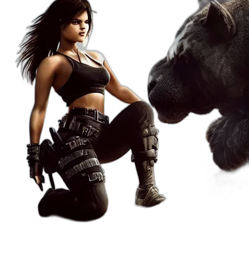 weapon, animal, concept art, fantasy art, comic book art, photorealistic, badass, photo transparent PNG cut-out