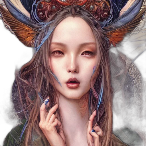 mask, face, fantasy art, photorealistic transparent PNG cut-out