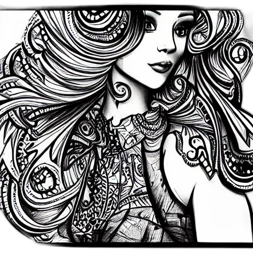 dress, hair, comic book art, cartoon transparent PNG cut-out