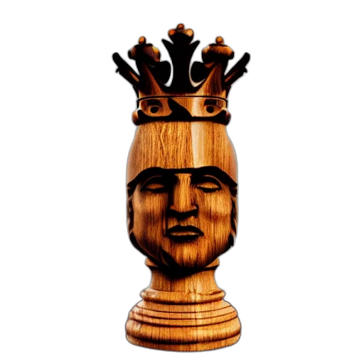 crown, face, furniture, hat, 3d render, photorealistic, king, chess transparent PNG cut-out