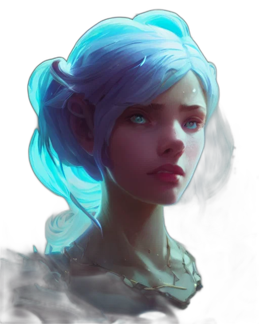 face, mask, staff, robot, fantasy art, concept art, photorealistic, oil painting transparent PNG cut-out