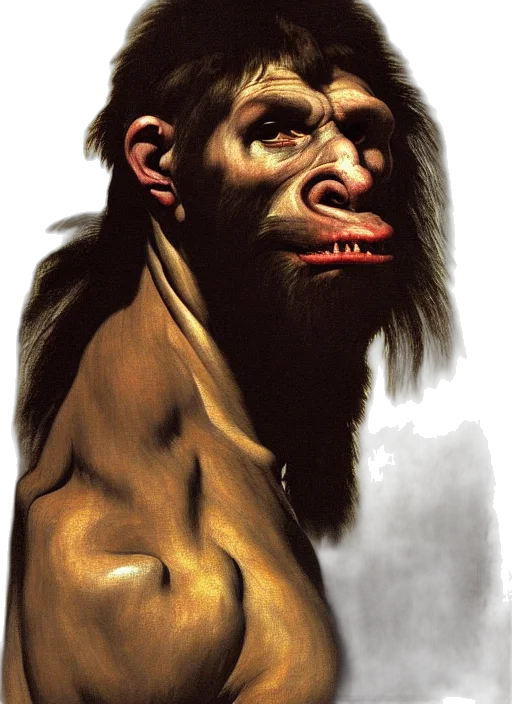 animal, face, creature, photorealistic transparent PNG cut-out