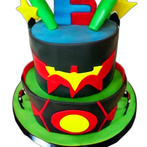 crown, 3d render, chinese, knockoff, bat, superhero, birthday, cake transparent PNG cut-out