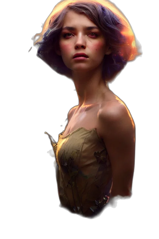 dress, crown, face, hat, concept art, photorealistic, fantasy art, comic book art transparent PNG cut-out