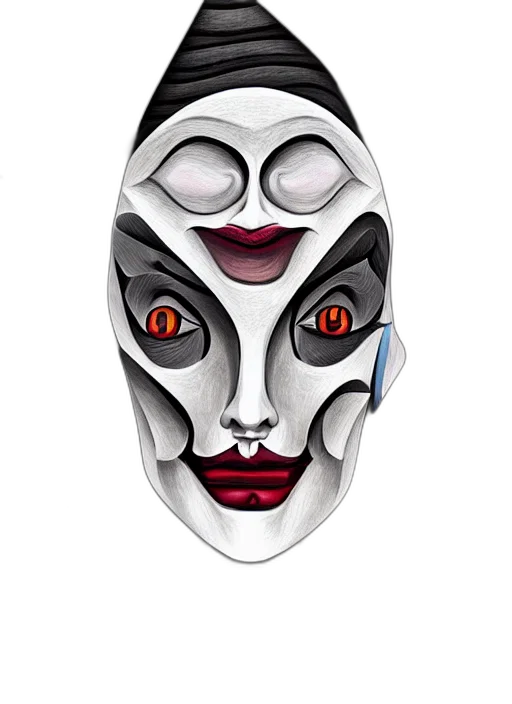 mask, face, jewelry, concept art transparent PNG cut-out