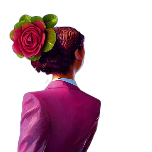flower, crown, dress, hat, photorealistic, 3d render, oil painting, concept art transparent PNG cut-out