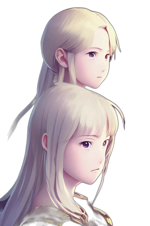 face, hair, crown, concept art transparent PNG cut-out