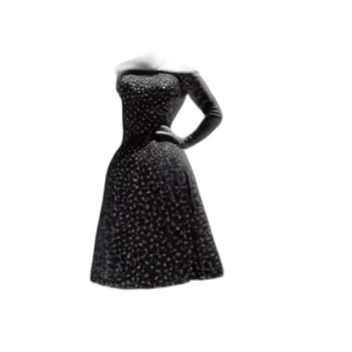 dress, hat, jewelry, 3d render transparent PNG cut-out