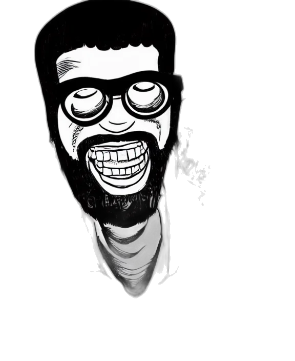 face, mask, creature, cartoon, comic book art, pencil sketch, concept art, highly transparent PNG cut-out