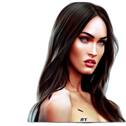 face, hair, jewelry, photorealistic transparent PNG cut-out
