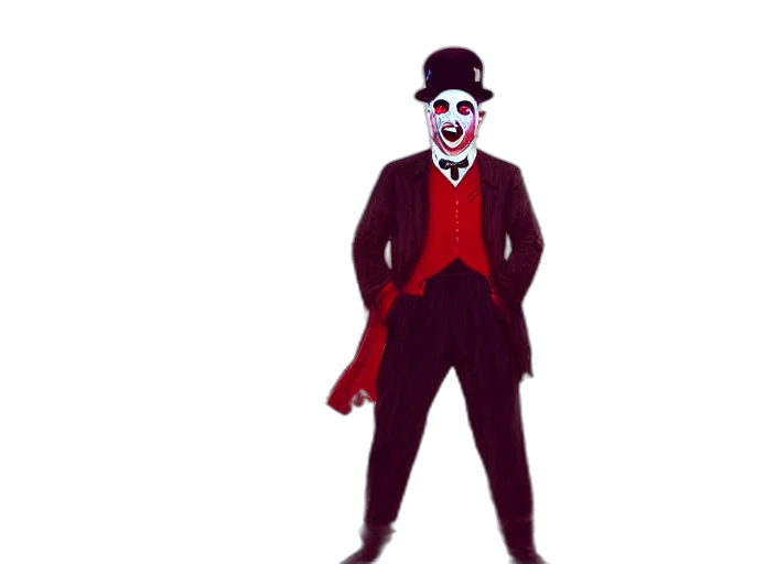 mask, cartoon, concept art, comic book art, pixel art, red, dark, character transparent PNG cut-out
