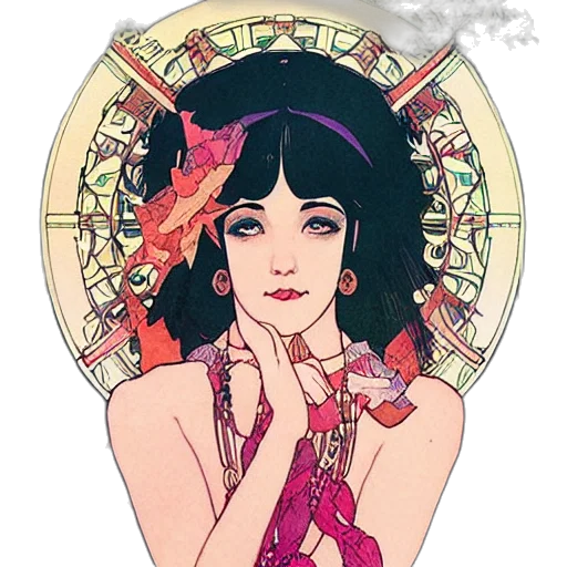 jewelry, dress, fantasy art, anime transparent PNG cut-out