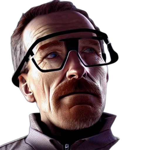 staff, face, jacket, robot, photorealistic, 3d render, concept art, comic book art transparent PNG cut-out
