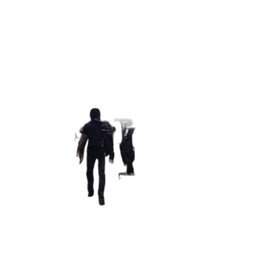jacket, staff, robot, umbrella transparent PNG cut-out