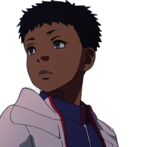 face, jacket, staff, creature transparent PNG cut-out