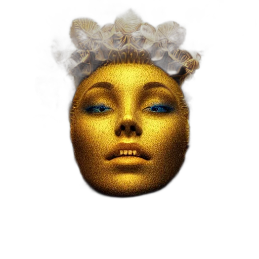 mask, crown, face, jewelry transparent PNG cut-out