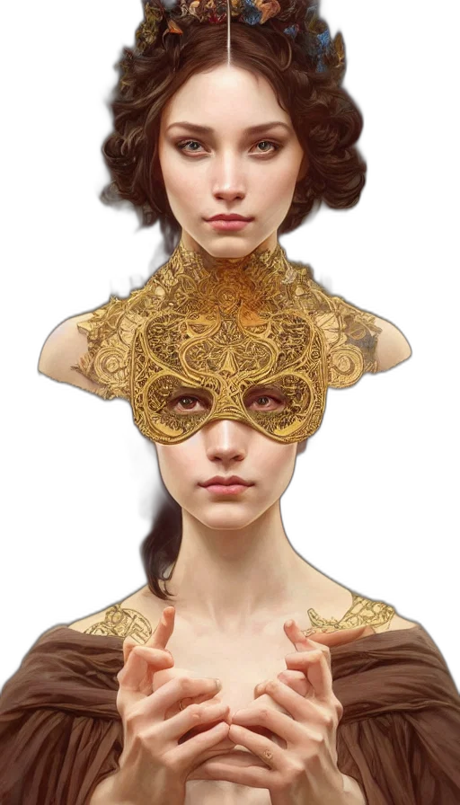 mask, crown, jewelry, face transparent PNG cut-out