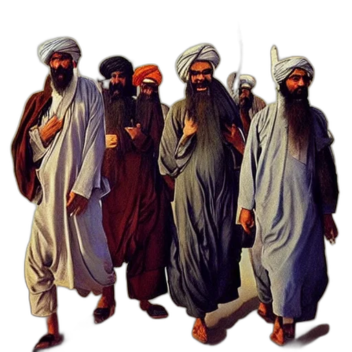 weapon, staff, mask, concept art, pixel art, photorealistic, oil painting, taliban transparent PNG cut-out