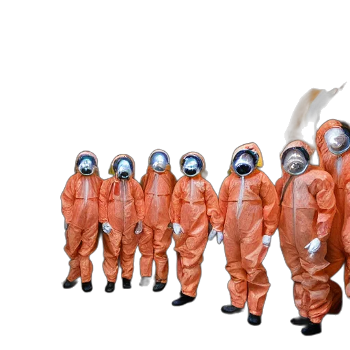 jacket, mask, staff, concept art, outer space, wide, shot, photo transparent PNG cut-out