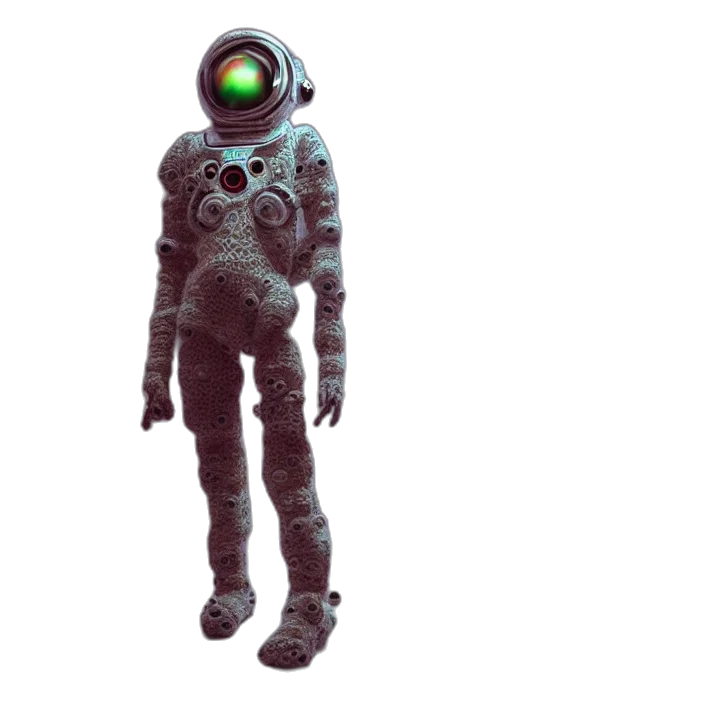 robot, creature, staff, mask transparent PNG cut-out