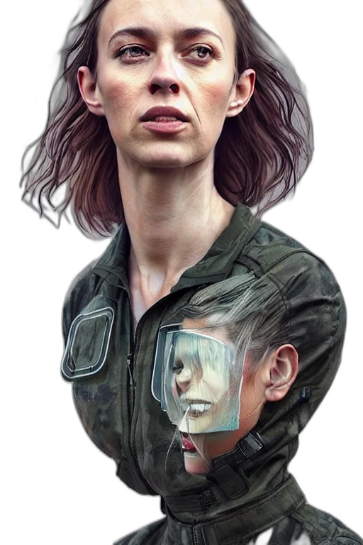face, jacket, mask, robot transparent PNG cut-out