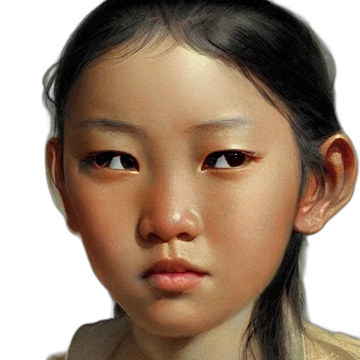 face, mask, photorealistic, oil painting transparent PNG cut-out