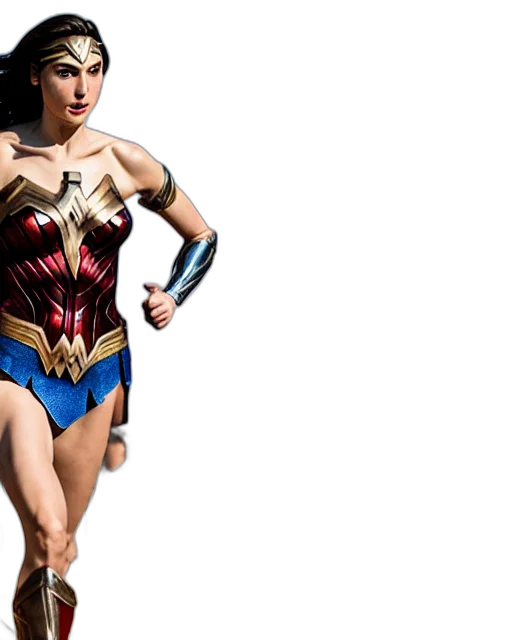 comic book art, concept art, 3d render, gal transparent PNG cut-out