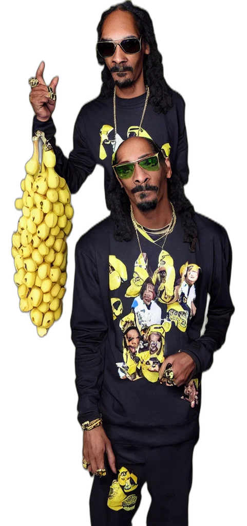 jacket, snoop, dog, banana transparent PNG cut-out