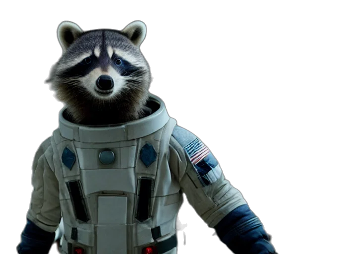 animal, 3d render, concept art, outer space transparent PNG cut-out