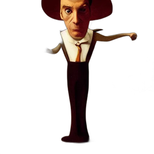 hat, staff, robot, animal transparent PNG cut-out