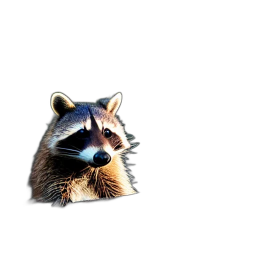 animal, creature, mask, face, 3d render, pixel art, concept art, photorealistic transparent PNG cut-out