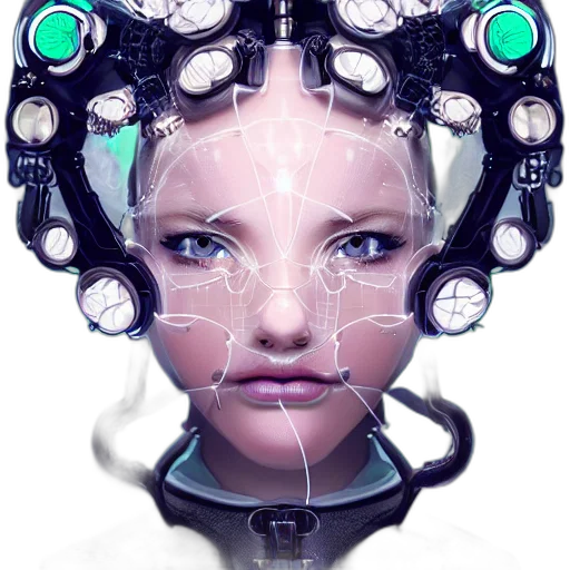 robot, face, mask, jewelry transparent PNG cut-out